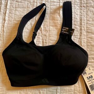Adidas TLRD Impact High Support Sports Bra Black – Size 36AB / Small